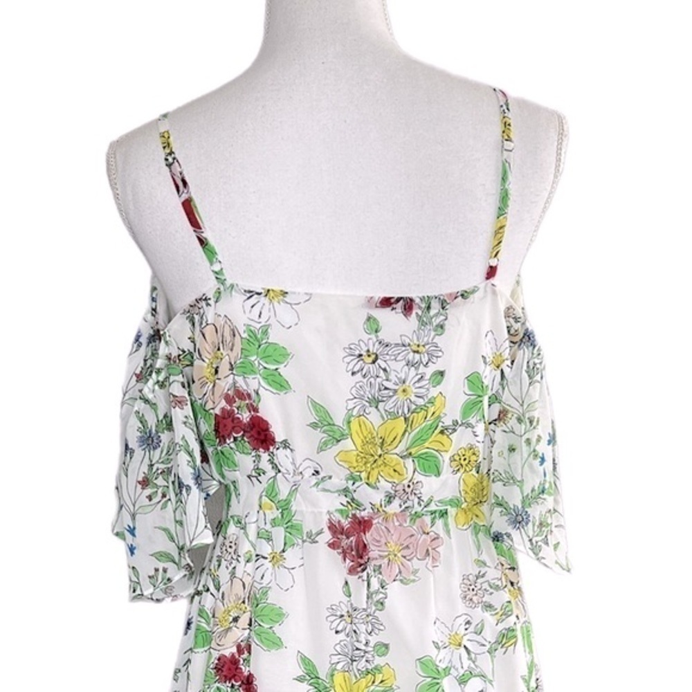 Nanette Lepore Women's Floral Cold Shoulder Dress - Picture 9 of 16